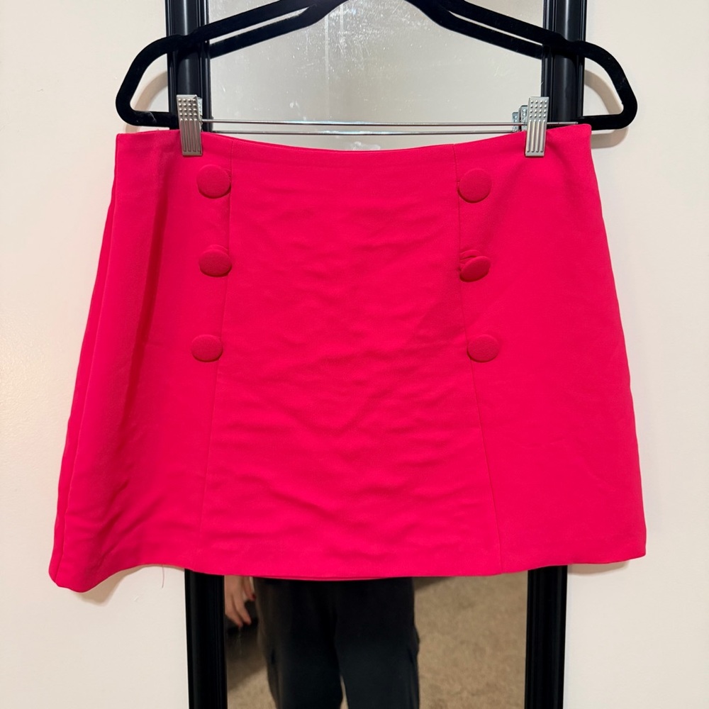 Zara Hot Pink Mini Skirt